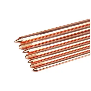 Copper Bonded Steel Rod earth rod lightning protection ground rod customized size available