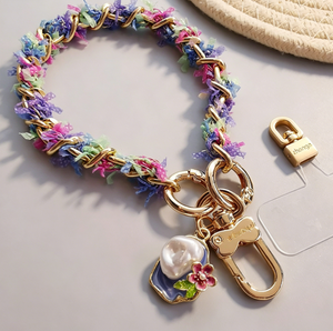 Cordon court pour poignets pour étuis de téléphone portable, bijou pendentif raffiné et sophistiqué, tendance et de niche, pour femmes - Product Image 3