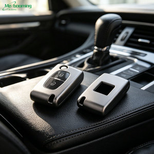 Étui de protection pour clé en TPU <span class=keywords><strong>gris</strong></span> à 2 ou 3 boutons pour Citroën C-Crosser C3 C4 Picasso <span class=keywords><strong>Berlingo</strong></span>, compatible Peugeot Partner Tepee 207 307 308 407 - Product Image 1