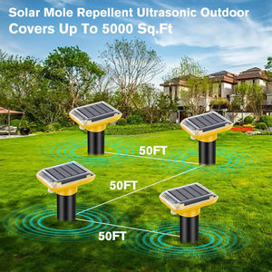 Répulsif ultrasonique <span class=keywords><strong>anti</strong></span>-serpents, <span class=keywords><strong>anti</strong></span>-gophers et <span class=keywords><strong>anti</strong></span>-mousses alimenté par énergie solaire Saijzek OEM ODM pour pelouse de ferme en extérieur - Product Image 4