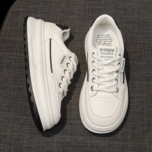 Zapatillas de Piel Recién Lanzadas, un Artículo Popular de Primavera con Suela Gruesa, Aptas Tanto para Deporte como para Uso Casual, Altamente Versátiles - Product Image 2