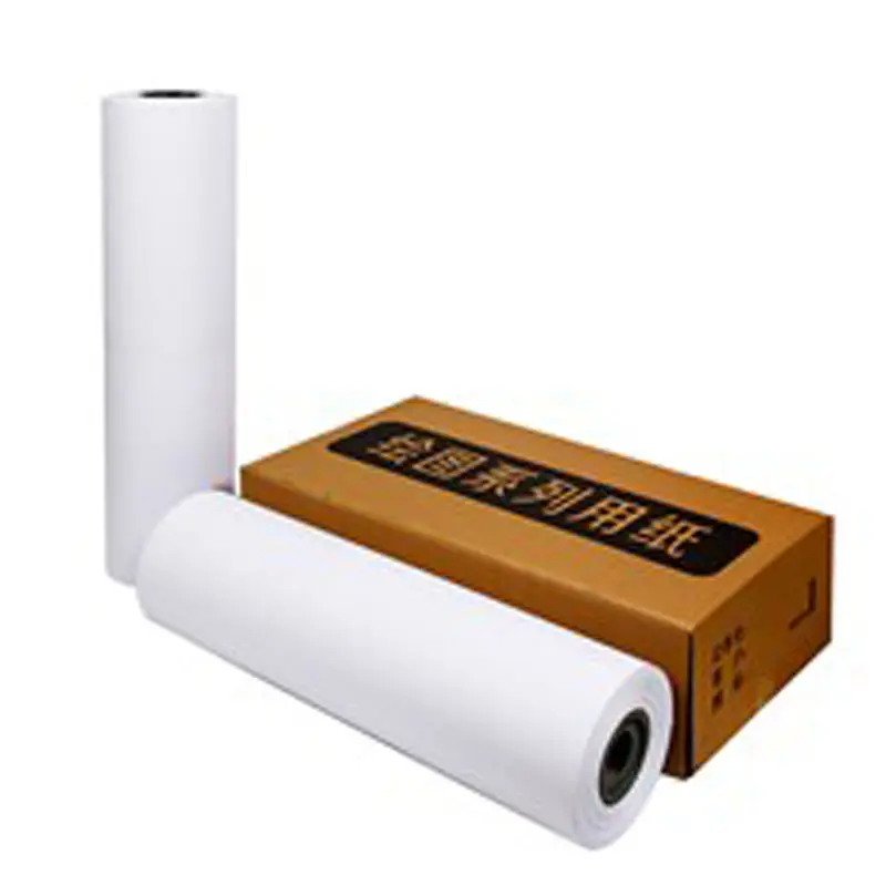 Rollo de papel A1 de dibujo CAD a precio de fábrica, producto en oferta, 2019, color blanco o A4, rollo de papel de calco