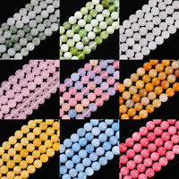 Collection de calcédoine naturelle multicolore en gros, perles de calcédoine de couleurs mélangées, pierres précieuses assorties, fournitures de bijoux DIY