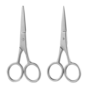Tijeras de precisión para cejas de acero inoxidable, recortador todo en uno para el aseo diario de cejas, nariz y barba. - Product Image 5