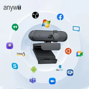 Anywii 전문 웹캠 공급 업체 1080p 2k 4k 60fps 웹캠 USB 웹 카메라 hd 웹 캠 PC 컴퓨터 노트북 용