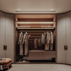 Mobili di Lusso per Hotel Armadio con Ante Scorrevoli in Legno Massiccio Sistema di Archiviazione Completo per Ospitalità Set Completi da Camera da Letto di Fabbrica - Product Image 4