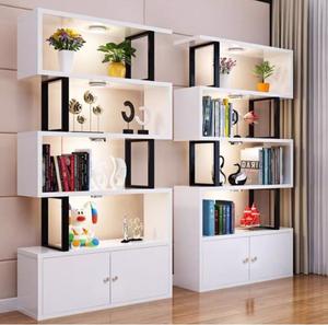 AILICHEN <span class=keywords><strong>Bibliothèque</strong></span> moderne créative simple en fer forgé, du <span class=keywords><strong>sol</strong></span> au <span class=keywords><strong>plafond</strong></span>, <span class=keywords><strong>bibliothèque</strong></span> combinée gratuite pour meubles de salon - Product Image 3