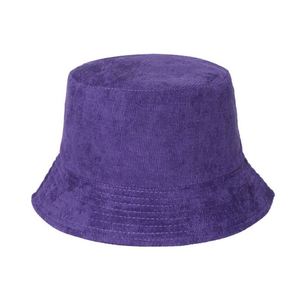 Wholesale Autumn Winter New Solid Blank Reversible Corduroy Bucket <b>Hat</b> - Product Image 5