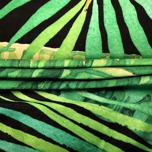Toalla de Playa de Microfibra Estampada con Diseño de Hojas de Palma Tropicales, con Borlas, de Secado Rápido, Reciclada, para Piscina, Baño, para Mujeres y Hombres - Product Image 5