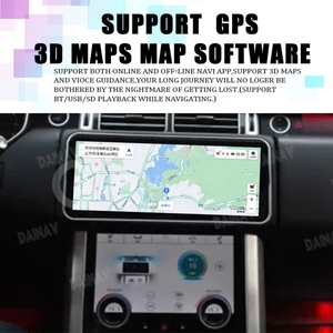 Autoradio Android 12 de 12,3 pouces pour Land Rover Range Rover Sport L494 2013 2014 2015 2016 Navigation GPS Lecteur multimédia Noir - Product Image 4