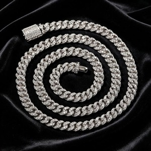 Cadena de Moissanita Ecológica Estilo Hiphop, Joyería de Moda con Acabado Brillante para Colección Moderna, Disponible a Buen Precio - Product Image 2