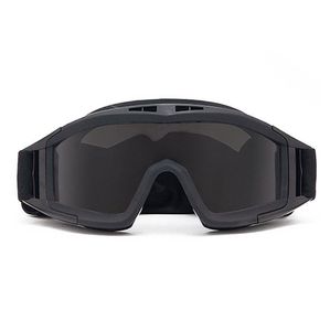 Lunettes anti-buée tactiques d'extérieur Lunettes de ventilateur polarisées de l'armée de criquet pèlerin pour CS Sports 3 Portable Interchangeable Anti-Impact - Product Image 4