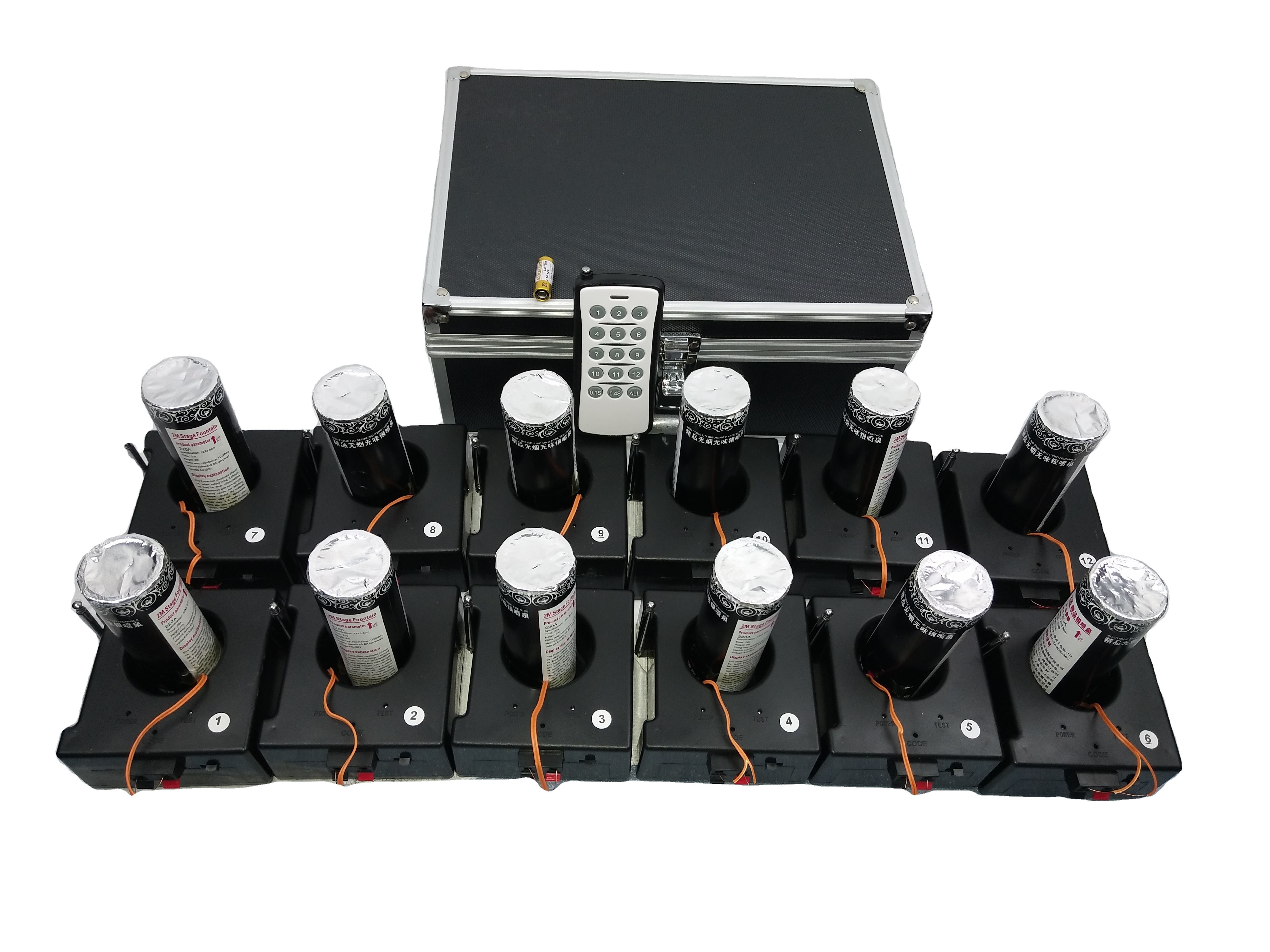 結婚式のパーティーショーのための12の受信機氷噴水花火点火システム