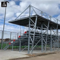 Structure de membrane de football extérieur tribune de plafond sièges auvent tribune temporaire tribune de stade sièges avec toit