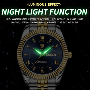 BINBOND Men's Stainless Steel Business <strong>Watch</strong> Waterproof 30M Luminous Calendar Fashion High Sense Famous Style <strong>Watch</strong> - Product Image 5