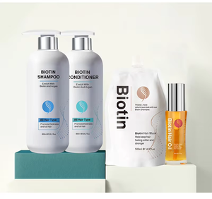 Shampooing <span class=keywords><strong>et</strong></span> après-shampooing biologiques à la biotine, vegan, pour la repousse des <span class=keywords><strong>cheveux</strong></span>, à base de plantes, épaississant, anti-chute, pour <span class=keywords><strong>cheveux</strong></span> <span class=keywords><strong>fins</strong></span>, marque privée - Product Image 1