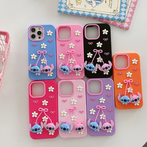 Nouvelle Arrivée – Coque de Téléphone Portable en Silicone Souple 3D Stitch Mignonne pour <span class=keywords><strong>iPhone</strong></span> 17 16 15 14 <span class=keywords><strong>13</strong></span> <span class=keywords><strong>Pro</strong></span> <span class=keywords><strong>Max</strong></span> – Accessoire de Protection Arrière Dessin Animé - Product Image 2