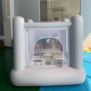 Casa de juegos para niños inalámbrica silenciosa hermética Blanca todo en uno Mini puente que rebota Castillo de rebote inflable Venta - Product Image 2