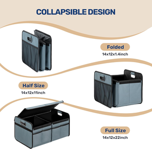 Organizador de Maletero de Coche Multi-rejilla de Gran Capacidad Específico para Herramientas con Cubierta Superior para Almacenamiento Separado de Artículos Secos y Húmedos - Product Image 3