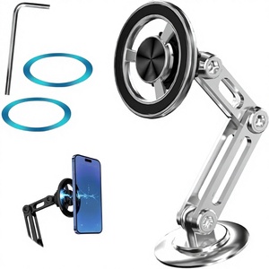 Soporte Magnético para Teléfono de Coche, Extensible, Plegable en Tres Partes, de Metal, de Alta Resistencia, Aleación de Zinc, para el Tablero, OEM ODM, Éxito de Ventas Global - Product Image 2