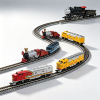 Train électrique Hanfly à l'échelle HO 1/87, modèle de chemin de fer miniature, locomotive à vapeur rétro, jouets de collection de qualité hobby