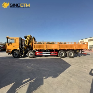 Camion-grue multi-usage Shacman 371 ch 8x4 12 roues 20 tonnes avec grue à bras articulé et grue à flèche articulée - Prix - Product Image 2
