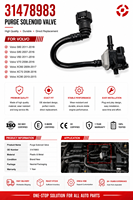 Pièces automobiles de haute qualité, tuyau de purge du réservoir de vapeur de carburant, solénoïde, tube d'évaporateur pour Volvo 31478983