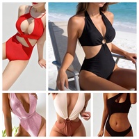 Ensemble de maillots de bain de luxe pour femmes, style sportif personnalisé, bikinis brésiliens, logo Sheines, tenue de plage 3 pièces, maillots de bain fitness délavés