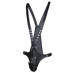 Kit de bondage en cuir Cokelife, jeu pour adultes fétichistes BDSM, équipement de bondage pour esclaves, noir réglable - Product Image 5