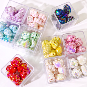 Nouvelles perles en acrylique en forme de <span class=keywords><strong>patte</strong></span> de chat, 1 paquet de 30g, adaptées à <span class=keywords><strong>la</strong></span> fabrication de colliers et de bracelets DIY, charmantes, élégantes et tendance - Product Image 4