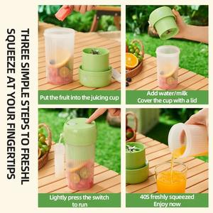 Nuevo exprimidor portátil inalámbrico de 12 cuchillas, exprimidor eléctrico recargable por USB, batido y hielo triturado, fabricante de jugo multifunción - Product Image 6