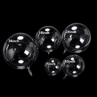Ballon Bobo pré étiré 12, 20, 24 et 36 pouces, Transparent, boule à bulles, grand rembourrage, anniversaire et mariage, gloway, fournitures de fête