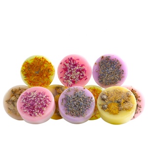 Jabón facial de espuma hecho en casa para hotel, lavable, blanqueador, piel, lavanda, rosas dulces, flor, barra natural - Product Image 1