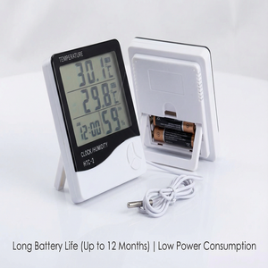 Thermo-hygromètre numérique USB avec écran LCD, étanche, pour la maison, l'intérieur, la <span class=keywords><strong>cave</strong></span> à <span class=keywords><strong>vin</strong></span>, jauge de température - Product Image 4