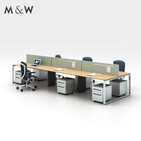 Vente en gros d'usine M & W poste d'ordinateur rond en bois bureau bureau table de bureau