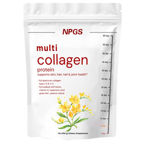 Multi-Marine-Kollagen-Peptid-Pulver Hautergänzung Vollspektrum Mit Vitamin C Hyaluronsäure Unterstützt Hautgesundheit Kapseln - Product Image 1