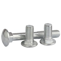 M6 M8 M12 M16 acier au carbone noir blanc bleu zingué GAL ZP classe 4.8 8.8 10.9 12.9 boulon d'entraîneur avec écrou et rondelle DIN603