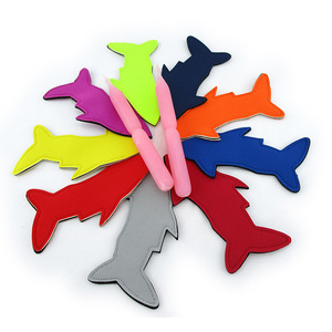 Custom Print Neoprene Shark Tail Funny Shape Popsicle Sleeve Kids Ice Pop Holder Freezer Pop Cooler Cover Ice-<strong>Polly</strong> Pole <strong>Bag</strong> - Product Image 3