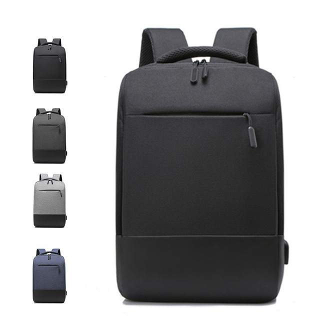 TQ Korean Style Trendy Waterproof Zipper Business Commute Denim Polyester Lining Computer Backpack 36-55L Curved Shoulder Strap