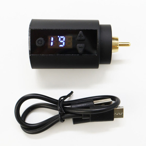 Usine En Gros Machine À Tatouer Alimentation Mini Batterie Grip DC RCA 1500mah Sans Fil USB Charge Noir - Product Image 5