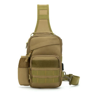 Sac bandoulière camouflage en nylon avec sangle réglable, sac de poitrine tactique de 20L et moins pour la pêche, le cyclisme et les activités de plein air - Product Image 2