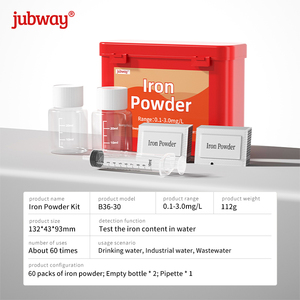 مسحوق اختبار أيونات الحديد عالي النقاء للتحذير من التآكل في الغلايات وأنظمة التناضح العكسي |   كشف دقيق بتركيز 0.1-3 ملغ/لتر |   60 قطعة اختبار الحديد - Product Image 2