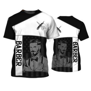 Camiseta de Barbero Profesional Personalizada para Hombre, Cómoda, de Poliéster, Fácil de Limpiar, con Logotipo y Diseño Personalizables - Product Image 6