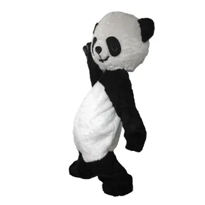 特价促销长发熊猫吉祥物服装成人Cosplay行走宣传道具新奇特创意卡通人物