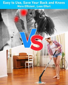 7 Replacement Brush Heads Electric Cordless Cleaning Brush Extension Handle Bathroom <b>Scrubber</b> for Tub <b>Tile</b> Cleaning Brushes - Product Image 5