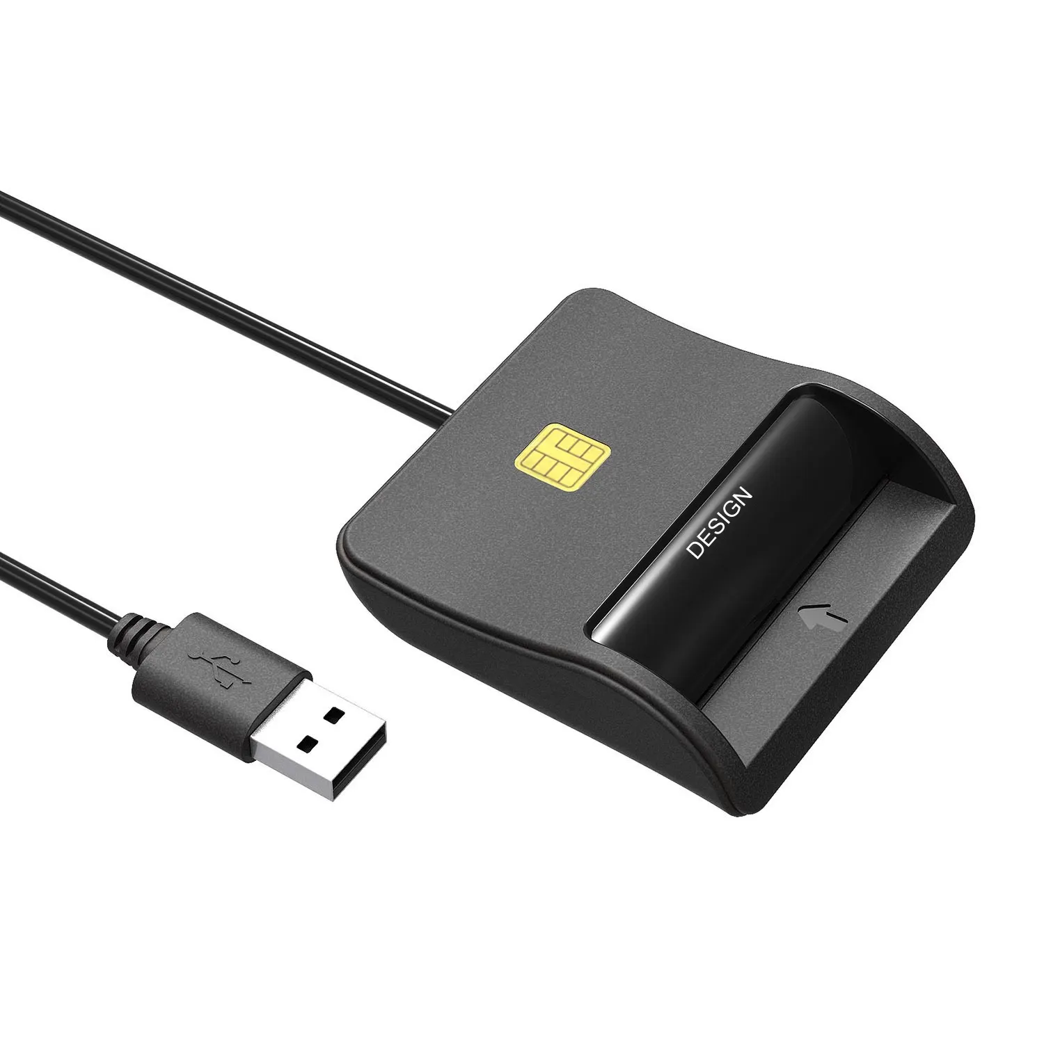 Высококлассный считыватель смарт-карт USB 2,0 поддерживает магнитный чип ATM, IC, ID, SIM