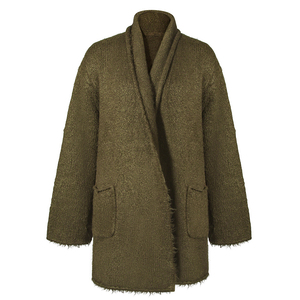 <span class=keywords><strong>Cardigan</strong></span> en tricot doux à manches longues pour <span class=keywords><strong>femme</strong></span>, style <span class=keywords><strong>vintage</strong></span>, ouvert sur le devant, uni, confortable, avec pompons, pull tendance pour l'automne - Product Image 3