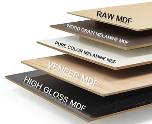 Tablero de Mdf para Qatar Sublimación Mdf Disco 15cm Caja de regalo Chapa de madera Slatwall Panel de madera Mdf Muestra de color 2,0mm 11mm 19mm