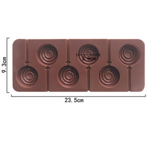 <span class=keywords><strong>Molde</strong></span> De <span class=keywords><strong>Silicona</strong></span> Lollipop Candy Mold Silicone Lolly <span class=keywords><strong>Pops</strong></span> Molds Round Swirl Hard Candy Lollypop Sucker Mold - Product Image 4