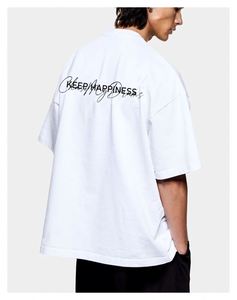 Camiseta Deportiva Oversize de Algodón 100% Pesado, Negra y Blanca, para Hombre y Mujer, Transpirable, Antiencogimiento, Antipilling, Manga Corta - Product Image 3